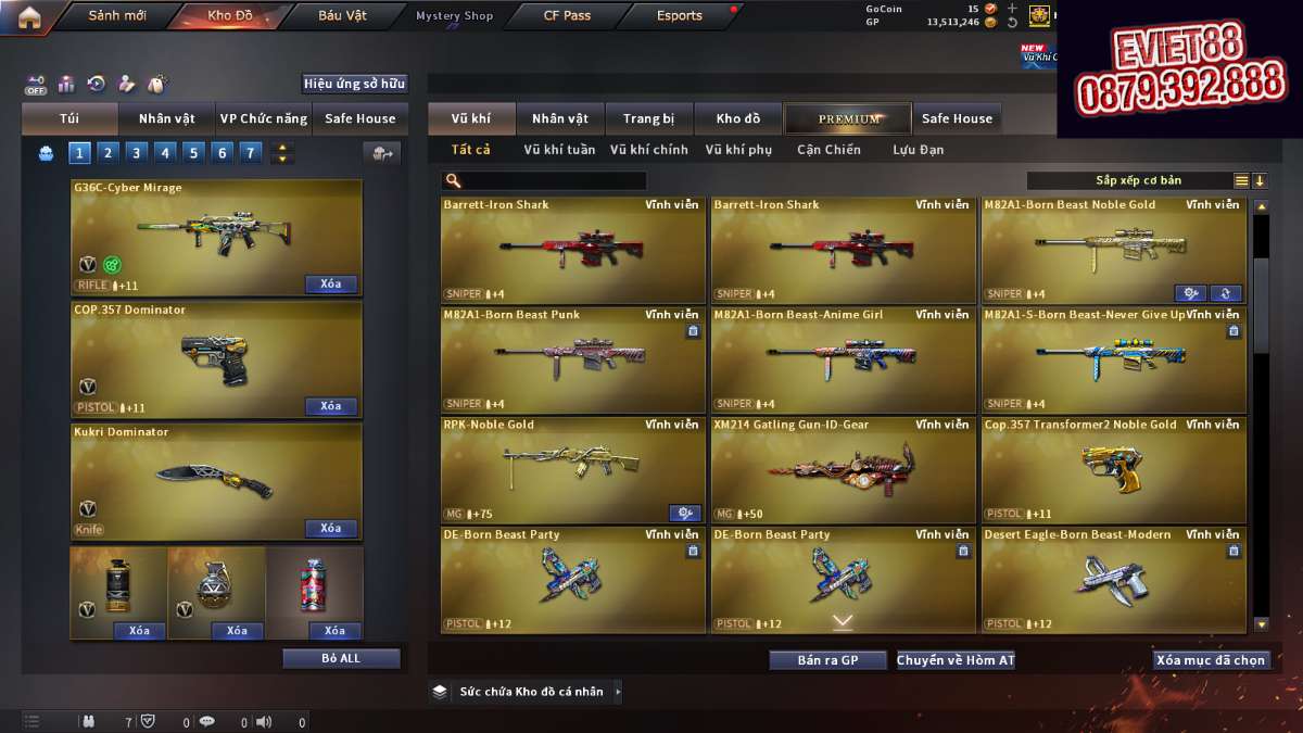 shop acc cf uy tin gia re